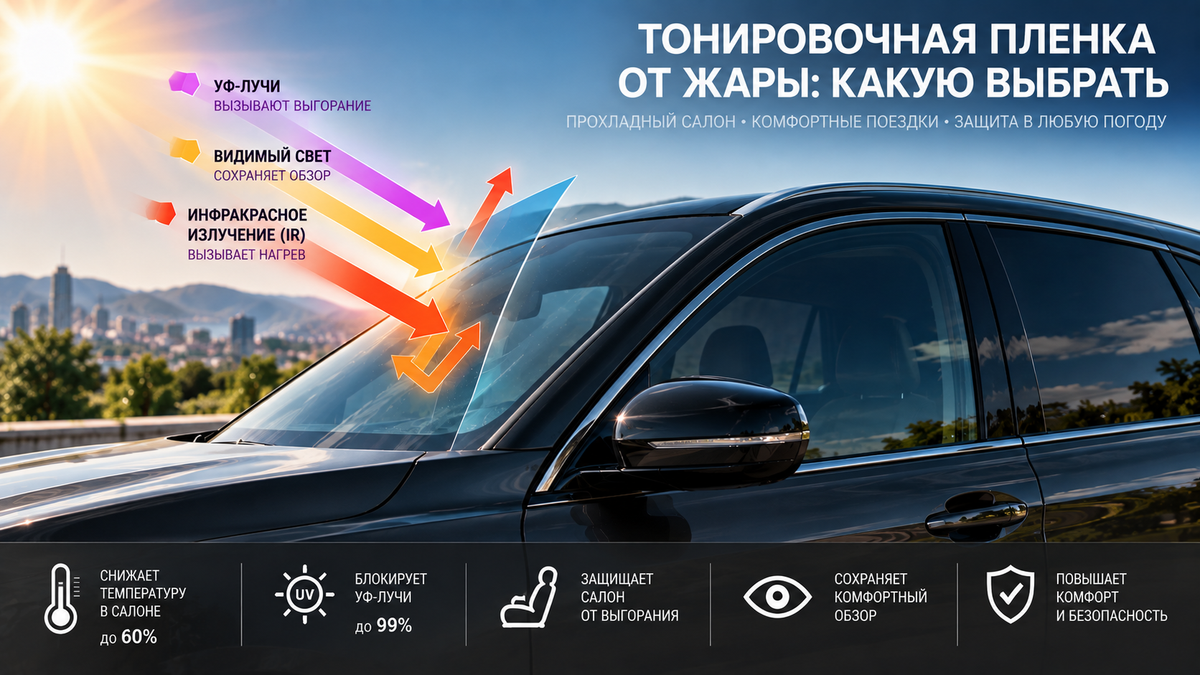 Тонировочная пленка от жары: какую выбрать