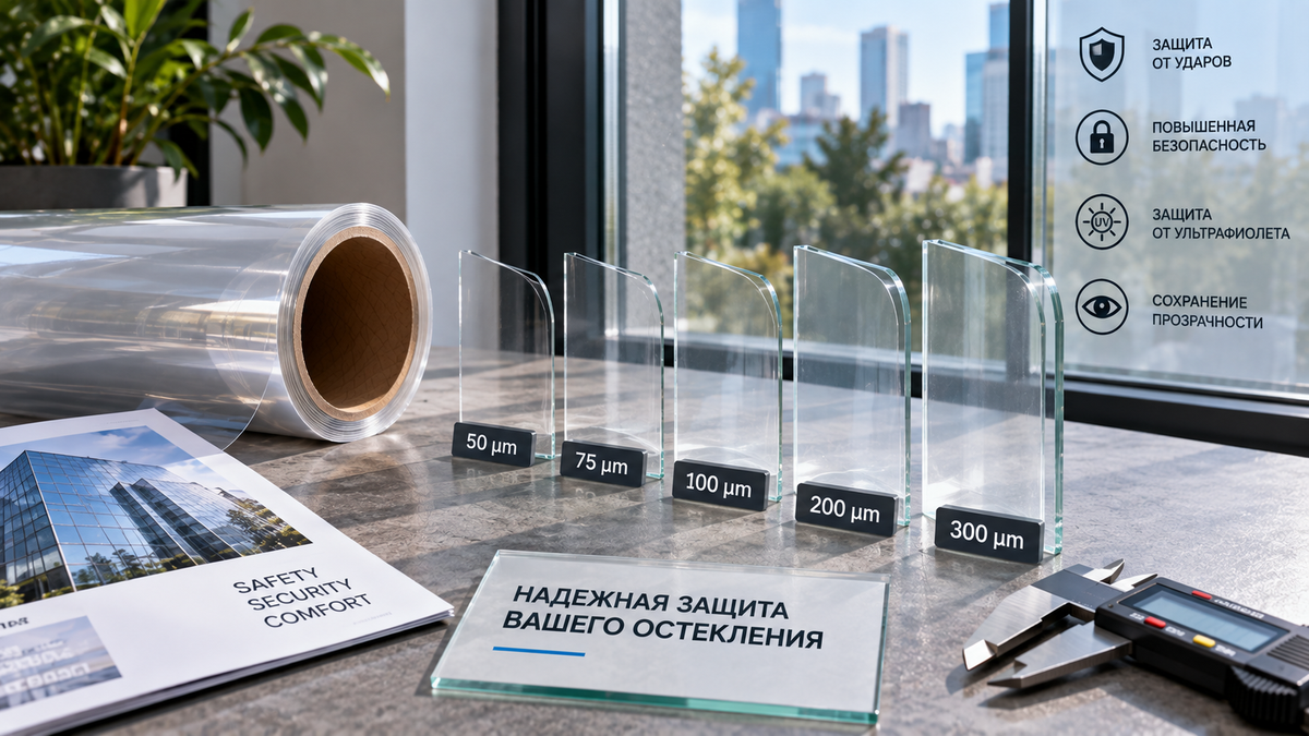 Какой толщины выбрать защитную пленку для стекла