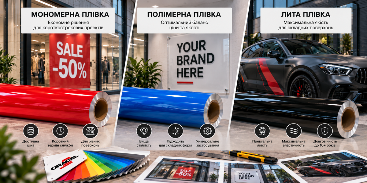 Мономерна, полімерна чи лита плівка: що вибрати