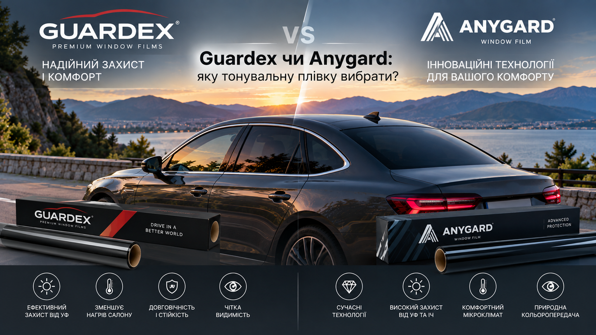 Guardex чи Anygard: яку тонувальну плівку вибрати