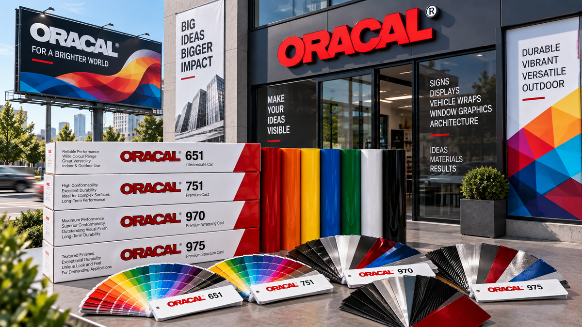 Oracal для наружной рекламы: какую серию выбрать