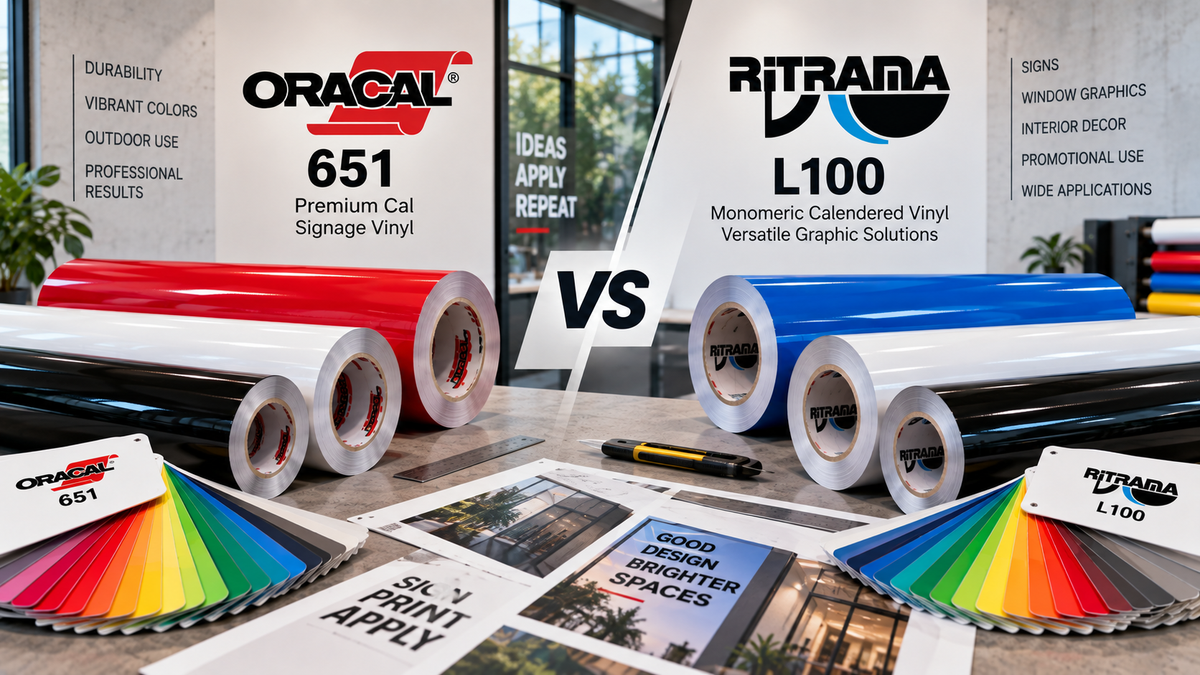 Oracal 651 чи Ritrama L100: яку плівку вибрати