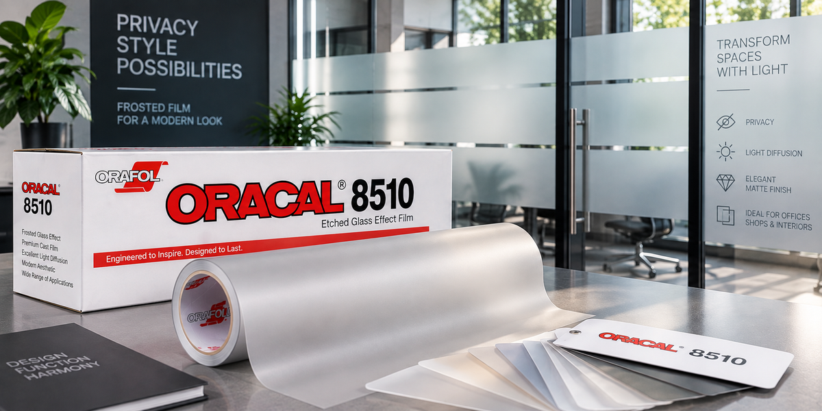 Oracal 8510: плівка з ефектом травленого скла