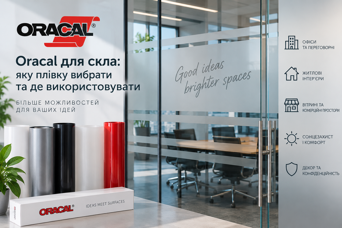 Oracal для скла: яку плівку вибрати та де використовувати