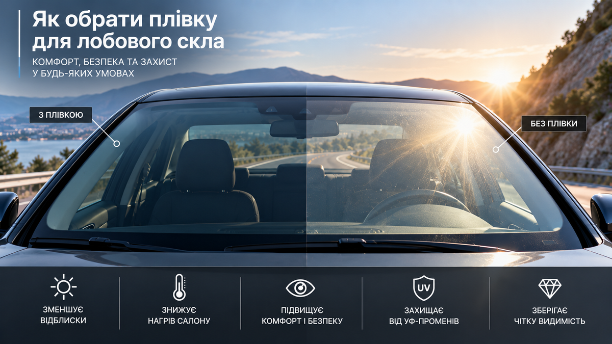 Як обрати плівку для лобового скла
