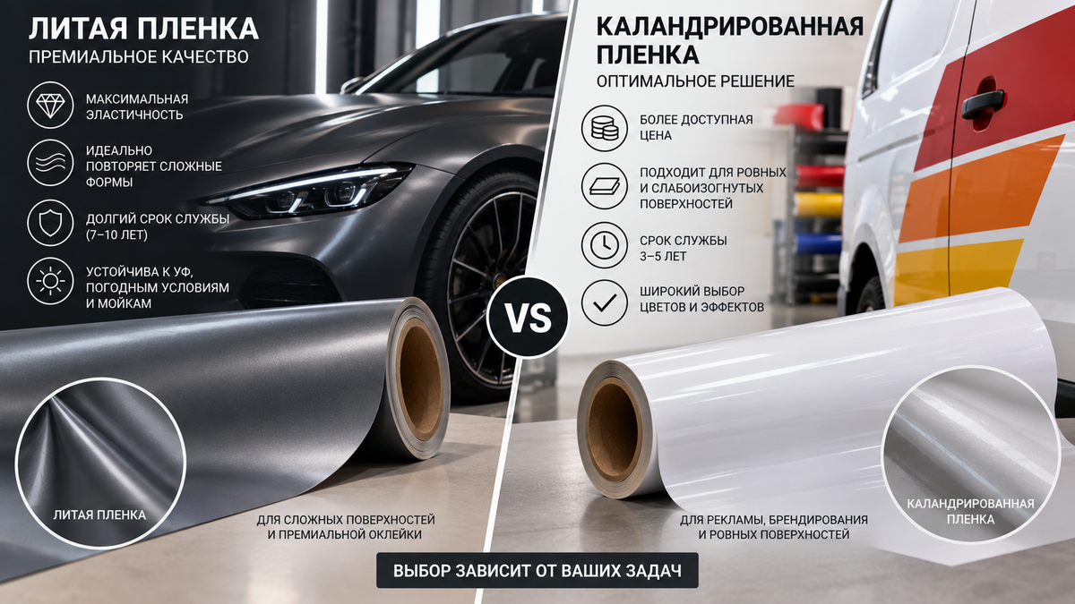 Литая или каландрированная пленка: что выбрать