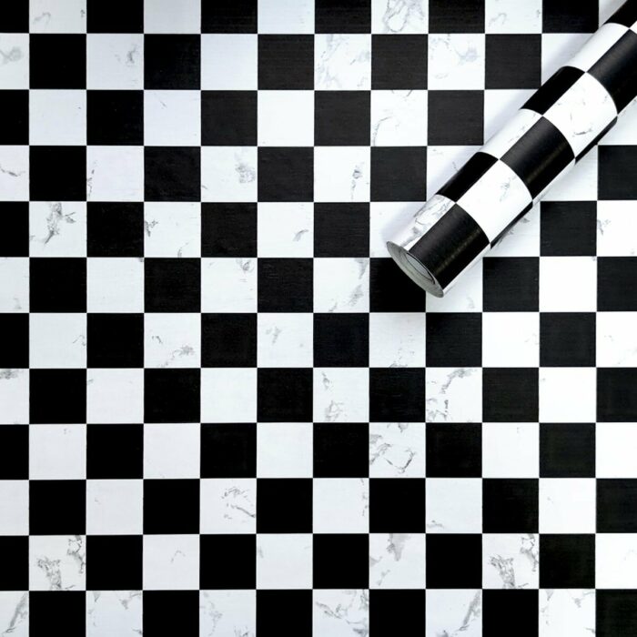 Самоклеюча плівка шахи мармур 0,45х10м (KN-М0006-1) SW-00001446 1